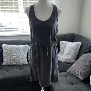 J.Crew Charcoal Sleeveless Dress with Adjustable Waist